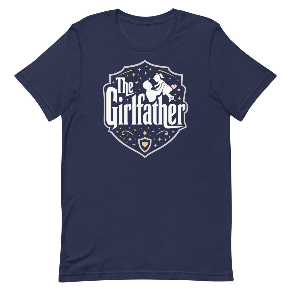 Navy T-shirt with The Girlfather graphic