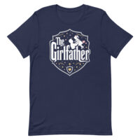 Navy T-shirt with The Girlfather graphic
