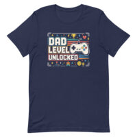 Dad Level Unlocked gaming graphic T-shirt