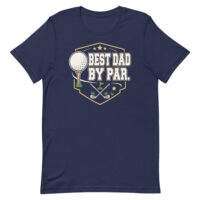 Navy Best Dad By Par golf T-shirt