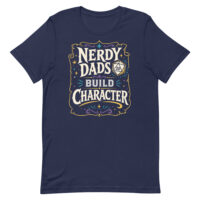 Nerdy Dads Build Character T-shirt with D20