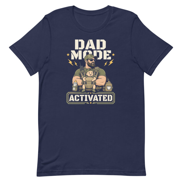 Dad Mode Activated graphic t-shirt design