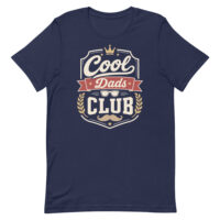 Navy T-shirt with Cool Dads Club graphic