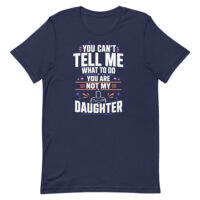 Navy T-shirt with funny dad slogan