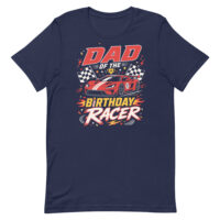 Dad of the Birthday Racer racing car shirt