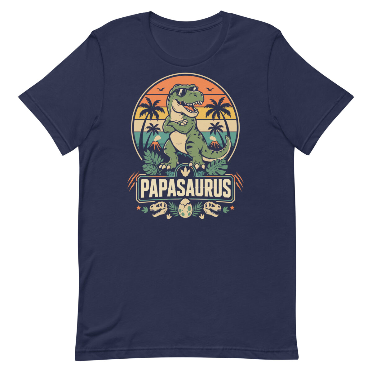 Papasaurus T-shirt with cool T-Rex design