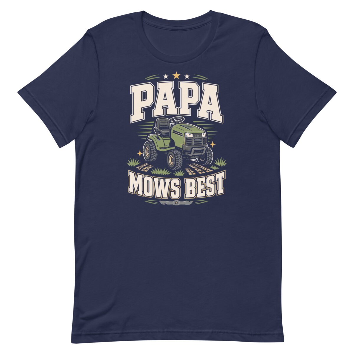 Papa Mows Best lawn mower T-shirt design