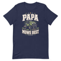 Papa Mows Best lawn mower T-shirt design