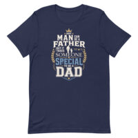 Navy T-shirt with inspirational dad quote