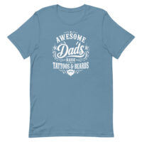 Blue T-shirt with dad quote design