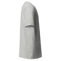 Light gray short-sleeve crewneck T-shirt side view