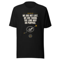 Black Dad Law T-shirt with humorous navigation slogan