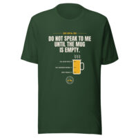 Dark green dad coffee humor graphic T-shirt