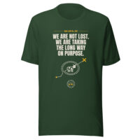 Dark green Dad Law No. 007 graphic T-shirt