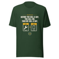Dark green Dad Law No. 002 graphic T-shirt